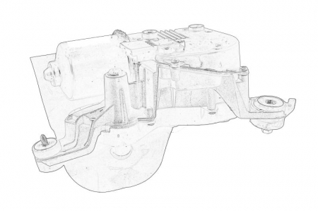Motor stergator Fata Stanga potrivit CITROEN C5 III 02.08-05.17 [1]