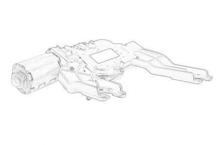 Motor stergator spate potrivit HYUNDAI I30; KIA CEE'D 12.06-12.12 [1]