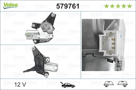 Motor stergator Spate potrivit RENAULT LAGUNA II 03.01-12.07 [2]