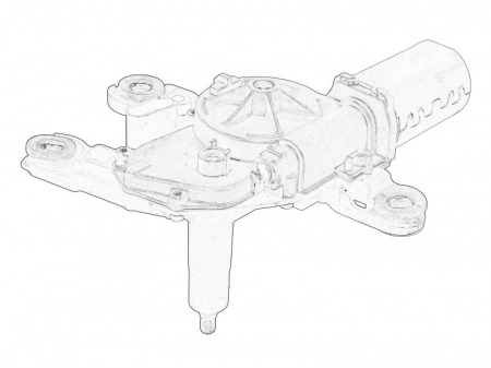 Mecanism stergatoare - Motor stergator spate potrivit SEAT LEON; SKODA FABIA III, KAROQ, KODIAQ I, OCTAVIA III, RAPID 07.12-