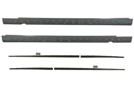 Ornamente - Mulură decorativă/protecţie prag usa Dreapta/Stanga (negru lucios/grund, cu lamele) potrivit MERCEDES S-KLASA W222 2013-2017