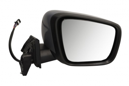 Caroserie - Oglinda dreapta electric, asferic, cu incalzire, asistent schimbare benzi, grunduit, rabatabil electric, cu indicator, cu senzor temperatura potrivit MERCEDES CITAN II W420