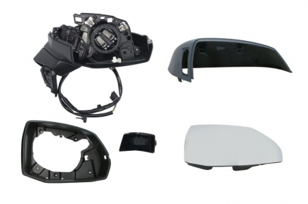 Oglinda dreapta electric, convex, cu incalzire, asistent la schimbarea benzii, acoperit sub acoperire, cu indicator potrivit AUDI Q5 FY, Q5 FYT 01.17- [0]