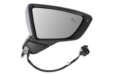 Caroserie - Oglinda dreapta electric, convex, cu incalzire, asistent la schimbarea benzii, acoperit sub acoperire, cu indicator potrivit SEAT ARONA KJ, IBIZA V 6F 06.17-