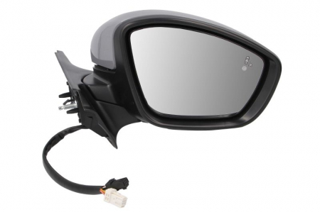 Oglinzi auto - Oglinda dreapta (electric, convex, cu incalzire, asistent schimbare banda, grund, rabatare electrica, cu semnalizator, cu senzor temperatura) potrivit CITROEN C3 III 12.16-09.20