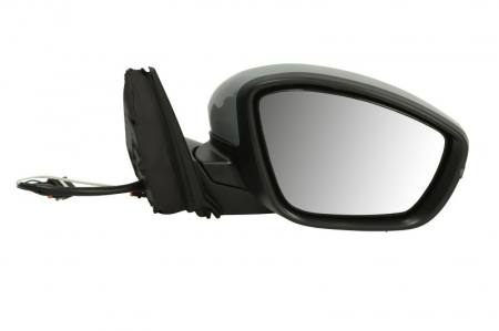 Caroserie - Oglinda dreapta (electric, convex, cu incalzire, subacoperit, cu semnalizator, cu senzor temperatura) potrivit OPEL CORSA F; PEUGEOT 208 01.19-