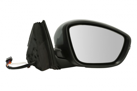 Caroserie - Oglinda dreapta (electric, convex, cu incalzire, subacoperit, pliere electric, cu semnalizator, cu senzor temperatura) potrivit OPEL CORSA F; PEUGEOT 208 01.19-