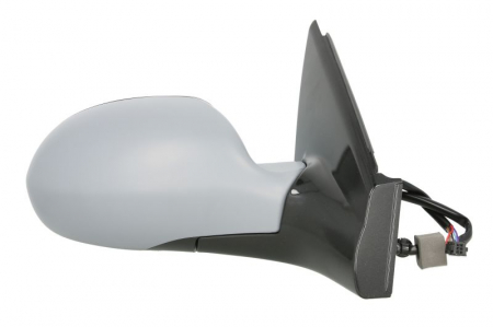 Oglinda dreapta potrivit CITROEN C5 I, C5 II 2001-2008 - electrica, asferic, incalzita, albastra, grunduita, cu senzor temperatura [1]