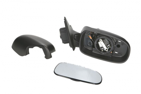 Caroserie - Oglinda dreapta electrica, asferic, incalzita, crom, grunduita, pliabila electric SAAB 9-3 intre 2002-2015