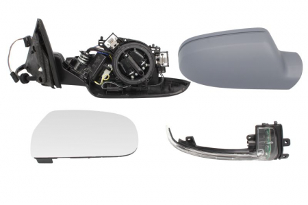 Oglinda dreapta electrica, asferic, incalzita, grunduita, pliabila electric AUDI A5 dupa 2007 [1]