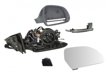 Oglinzi auto - Oglinda dreapta electrica, asferic, incalzita, grunduita, pliabila electric AUDI A5 intre 2006-2011
