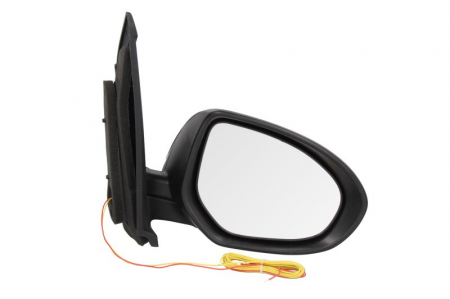 Oglinzi auto - Oglinda dreapta potrivit MAZDA 2 2007-2015 - electrica crom, grunduita