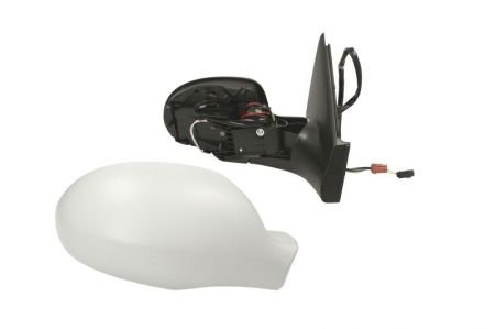 Oglinda dreapta electrica incalzita, albastra, grunduita, pliabila electrica, cu senzor temperatura CITROEN C5 I, C5 II intre 2001-2008 [1]
