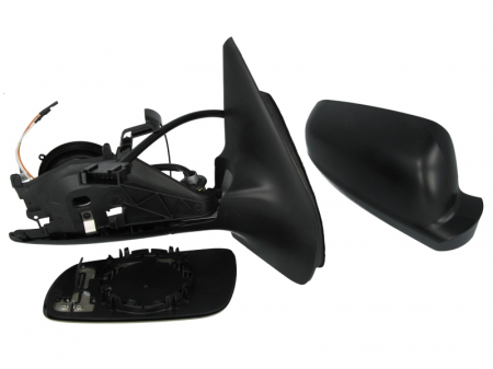 Caroserie - Oglinda dreapta electrica incalzita, albastra VW BORA, GOLF intre 1997-2006