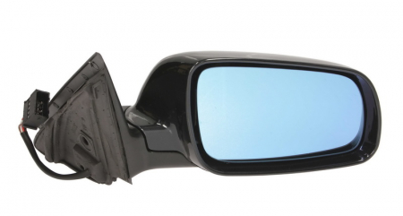 Oglinzi auto - Oglinda dreapta potrivit AUDI A6 C5 1997-2005 - electrica incalzita, albastru