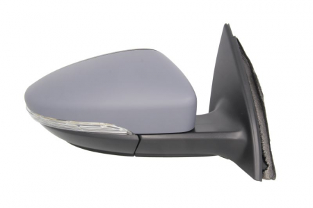 Oglinda dreapta potrivit VW PASSAT 2010-2014 - electrica incalzita, crom, grunduita, cu lumina [1]