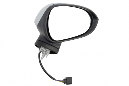 Oglinzi auto - Oglinda dreapta electrica incalzita, crom, grunduita, pliabila electric SEAT LEON intre 2009-2012