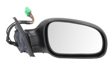 Oglinzi auto - Oglinda dreapta electrica incalzita, crom, grunduita, pliabila electrica, cu lumina VOLVO S60 intre 2000-2003