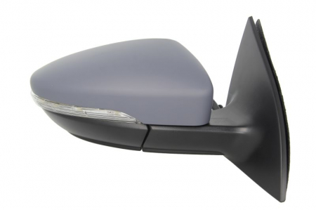 Oglinda dreapta potrivit VW SCIROCCO 2008-2014 - electrica incalzita, crom, grunduita, pliabila electrica, cu lumina [1]