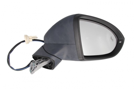 Oglinzi auto - Oglinda dreapta potrivit VW GOLF SPORTSVAN dupa 2014 - electrica incalzita, crom, grunduita