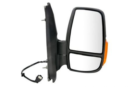 Oglinzi auto - Oglinda dreapta potrivit FORD TRANSIT dupa 2013 - electrica incalzita, crom, scurt