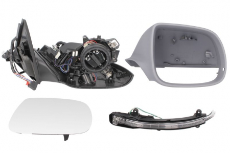 Oglinda dreapta electrica incalzita, grunduita, pliabila electrica, cu lumina AUDI Q5 intre 2008-2016 [0]