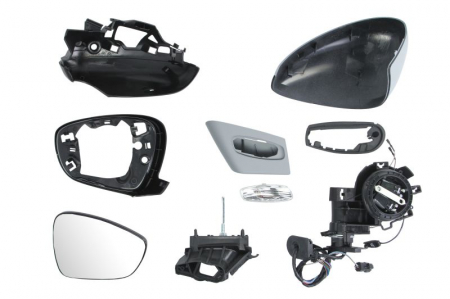 Caroserie - Oglinda dreapta electrica incalzita, grunduita, pliabila electrica, cu senzor temperatura CITROEN C5 III dupa 2008