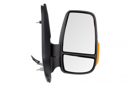 Oglinzi auto - Oglinda dreapta potrivit FORD TRANSIT dupa 2013 - manuala crom, scurt