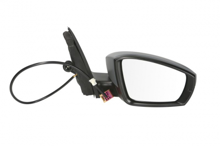 Oglinda dreapta mecanica , crom, grunduita VW POLO intre 2009-2014 [0]