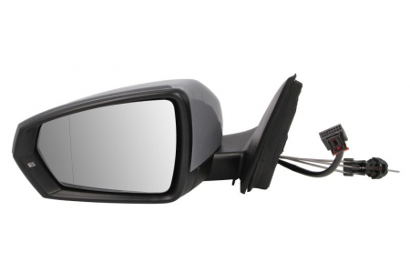 Oglinda exterioara stanga (mecanic, asferica, subacoperit, cu semnalizator) potrivit VW POLO VI AW 09.17- [0]