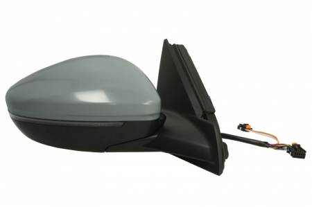 Oglinda laterala dreapta (electric, convex, cu incalzire, asistenta schimbare benzi, grunduit, rabatare electrica, cu semnalizator, cu senzor temperatura) potrivit OPEL CORSA F; PEUGEOT 208 II dupa 20 [1]