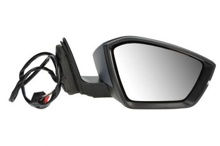 Caroserie - Oglinda laterala dreapta (electric, convex, cu incalzire, grund, cu semnalizator) potrivit SKODA SUPERB III 03.15-10.23