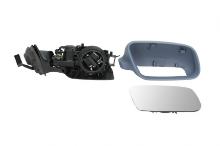 Caroserie - Oglinda laterala Dreapta (electric, convexa, incalzita, albastru, pliabil electric) potrivit AUDI A3