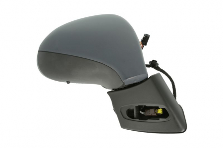 Caroserie - Oglinda laterala Dreapta (electric, convexa, incalzita, crom, captuseala, cu senzor de temperatura) potrivit PEUGEOT 207, 207/HATCHBACK