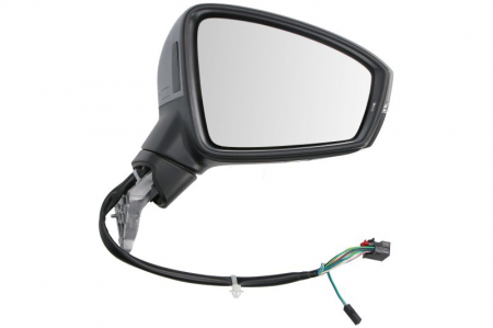 Oglinzi auto - Oglinda laterala dreapta (electric, cu memorie, convex, cu incalzire, asistena benzi, grund, rabatare electrica, cu semnalizator) potrivit VW TIGUAN II 01.16-