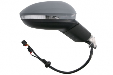 Oglinda laterala dreapta (electric, cu memorie, convex, cu incalzire, asistenta schimbare benzi, grunduit, rabatare electrica, cu semnalizator) potrivit VW GOLF VIII 07.19- [1]