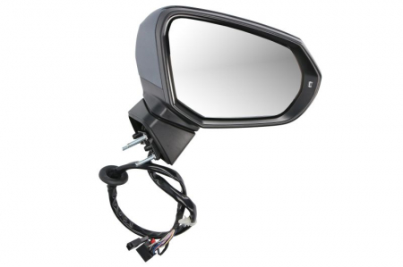 Oglinzi auto - Oglinda laterala dreapta (electric, cu memorie, convex, cu incalzire, grund, rabatare electrica, cu semnalizator) potrivit AUDI Q2, Q2 GA 09.16-