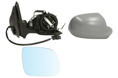 Oglinda laterala Dreapta electric, incalzita, albastru, potrivit SEAT AROSA, CORDOBA, CORDOBA VARIO; VW BORA, BORA I, GOLF IV [1]