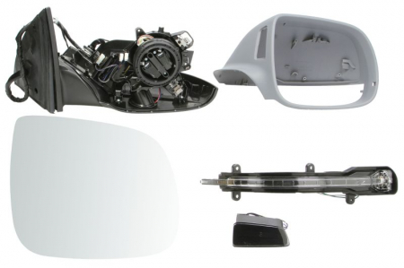 Oglinda laterala Dreapta electrica, incalzita, pliabil electric potrivit AUDI Q7 pana in 2015 [0]