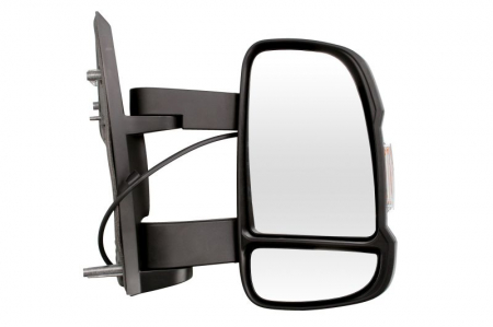 Caroserie - Oglinda laterala Dreapta (manual, convexa, mediu) potrivit CITROEN JUMPER I, JUMPER II; FIAT DUCATO; PEUGEOT BOXER