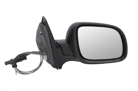 Oglinda laterala Dreapta (mecanic albastru, captuseala) potrivita VW GOLF IV [0]