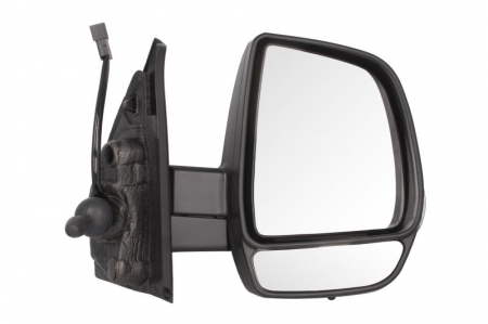 Oglinzi auto - Oglinda laterala Dreapta mecanic, crom, cu senzor de temperatura potrivit OPEL COMBO TOUR, COMBO/MINIVAN