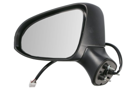 Oglinda laterala stanga electric, asferic, cu incalzire, grund, rabatare electrica, semnalizator potrivit TOYOTA AVENSIS T27 06.15-10.18 [0]