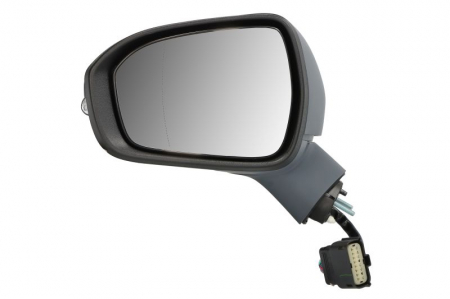 Oglinzi auto - Oglinda laterala stanga (electric, asferic, cu incalzire, grunduit, rabatare electrica, cu semnalizator) potrivit FORD MONDEO V 08.14-