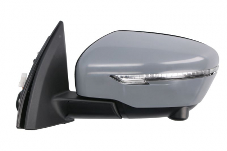 Oglinda laterala stanga (electric, convex, cu incalzire, asistena benzi, grund, rabatare electrica, cu semnalizator) potrivit NISSAN QASHQAI II J11 11.13-03.21 [1]