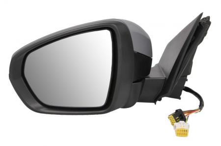 Oglinda laterala stanga (electric, convex, cu incalzire, pliabil electric, cu semnalizator) potrivit CITROEN C5 AIRCROSS; PEUGEOT 3008 P84, 3008 P84 FL, 5008 II T87, 5008 II T87 FL 05.16- [0]