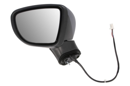 Oglinda laterala stanga electric, convex, grund, semnalizator potrivit NISSAN MICRA V K14 03.17-12.23 [0]