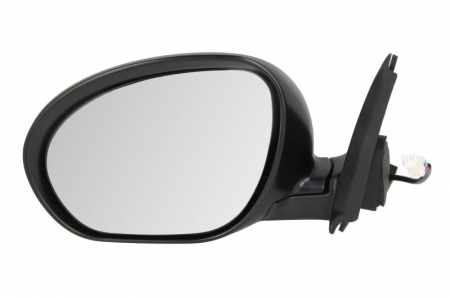 Piese Auto - Oglinda laterala Stanga electric, crom, potrivit NISSAN JUKE pana in 2012