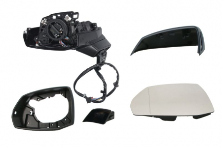 Oglinda laterala stanga (electric, cu memorie, asferic, cu incalzire, asistent schimbare banda, pliabil electric, cu semnalizator) potrivit AUDI Q5 FY, Q5 FYT 01.17- [0]
