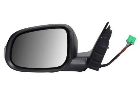 Caroserie - Oglinda laterala stanga (electric, cu memorie, asferic, cu incalzire, pliabil electric, cu semnalizator, cu senzor temperatura) potrivit VOLVO S80 II, V70 III 03.06-05.13